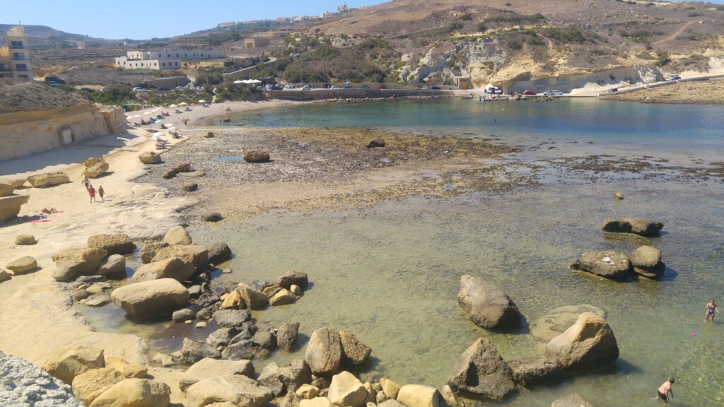 Qbajjar Bay on the north coast of Gozo