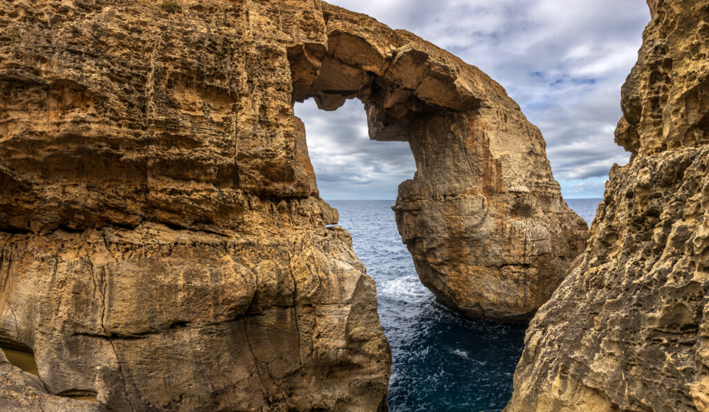 Wied il-Mielaħ Window on the north-west coast of Gozo